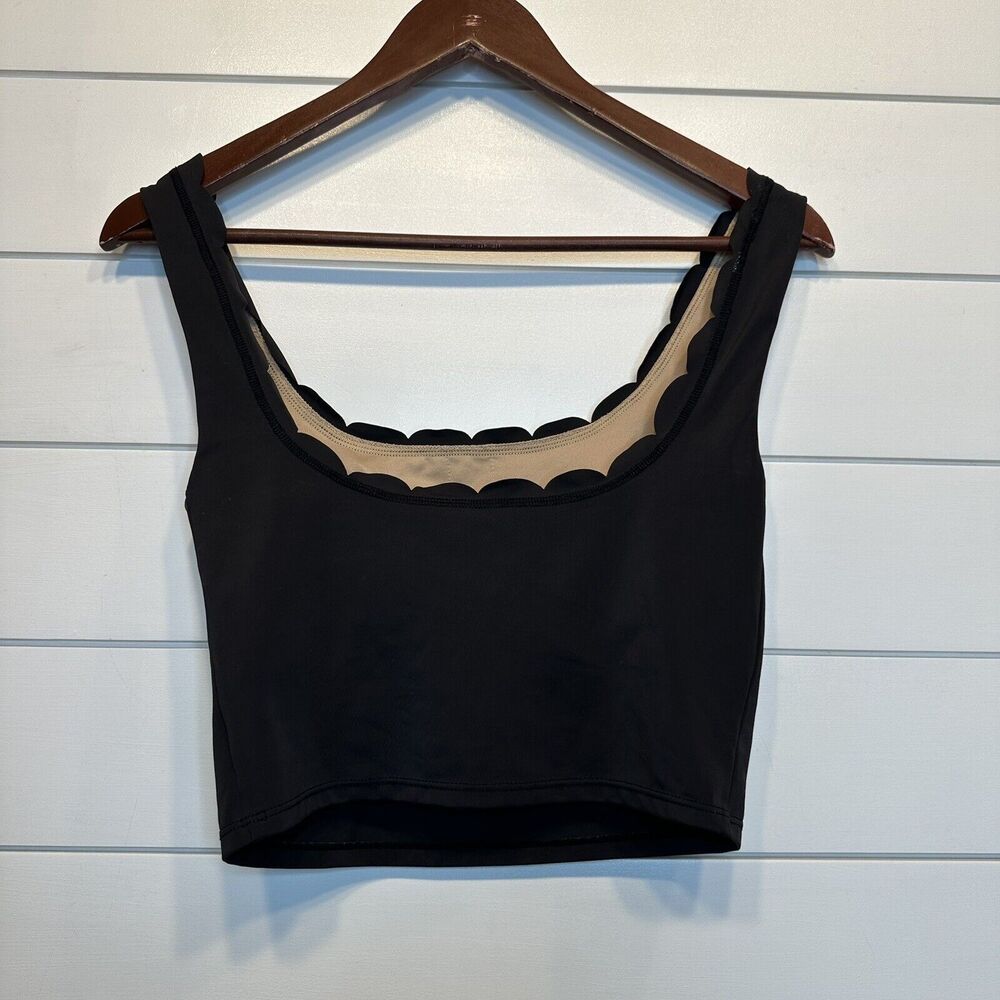 Kortni Jeane Swimsuit Small Medium Pink Black White Cut Out Flower Skirt Top - Picture 5 of 16